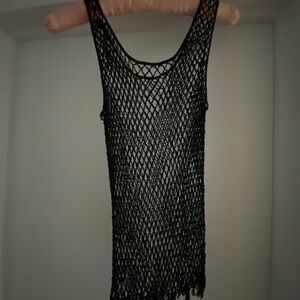 Crocheted beaded tak top.  So fun to style!  Size small. Never worn. Like new
